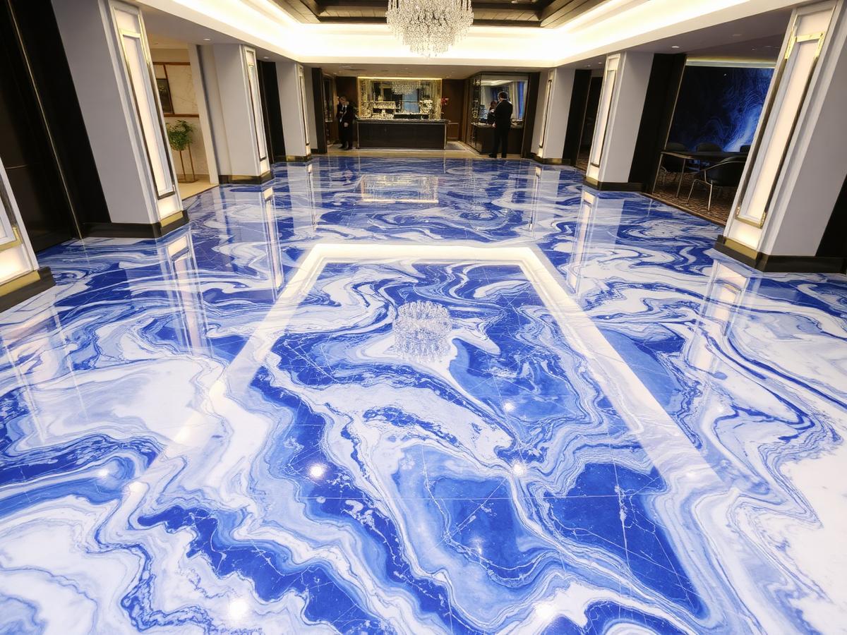 Metallic & Marble Floors